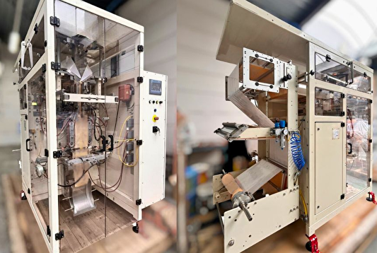 Rovema VPI 260 verpakt cacaopoeder in 2 kg StabiloSeal (QuatroSeal) zakken voor een Spaanse klant