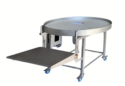 Draaitafel NIEUW, roestvrij staal, 1500 mm, snelheid regelbaar