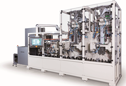 Rovema SBS 250 voor o.a. brick packs (kopvouw)